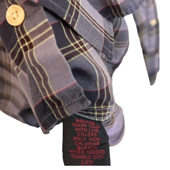 AUSTIN REED LONDON LONG SLEEVE COLLARED BUTTON DOWN DRESS SHIRT LAVENDER PLAID - Picture 3 of 6